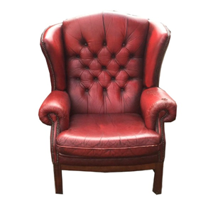 Stoel chesterfield rood